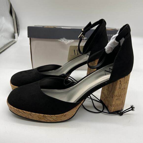 Worthington Womens Panama Block Heel Pumps Black Size 9.5M - Picture 6 of 12